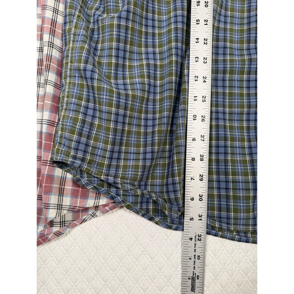 Brooks Brothers 346 Mens XL Short Sleeve Plaid Button Down Shirt Bundle 2 Pack - Picture 4 of 7